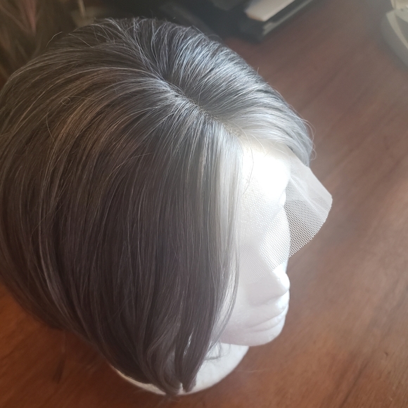 Beautiful Wig With Brown, Light And Dark Grey - Picture 3 of 15